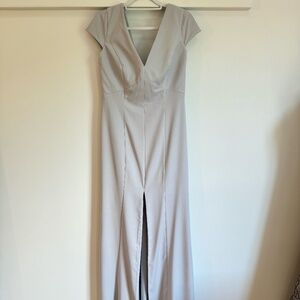 Amsale - GB128P - Platinum Bridesmaid Dress - 12